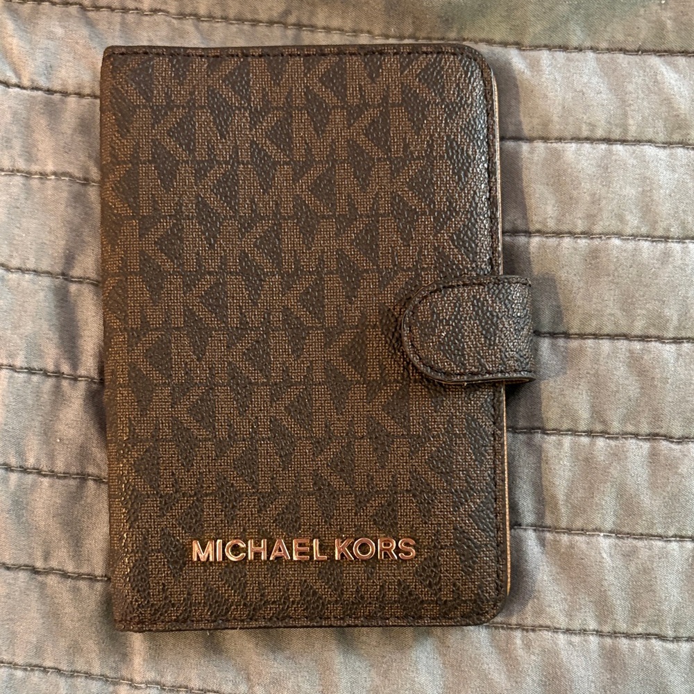 Michael Kors Dark Brown Monogram Wallet